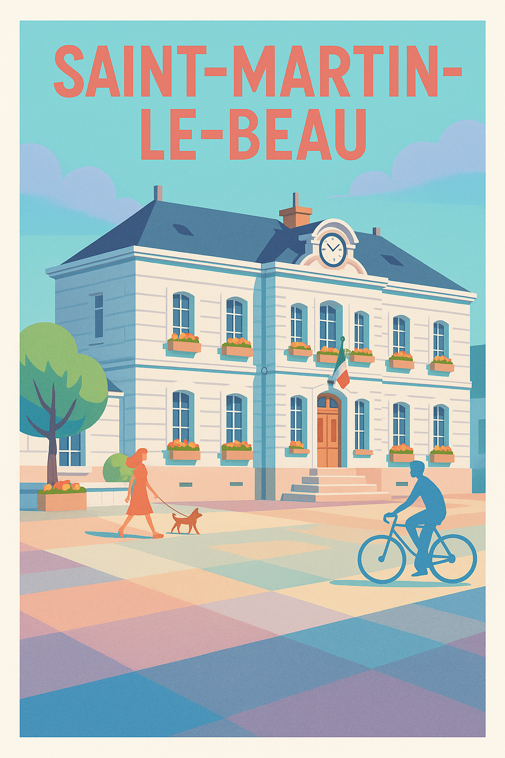 Affiche de Saint-Martin-le-Beau - Charme et douceur de la vie locale