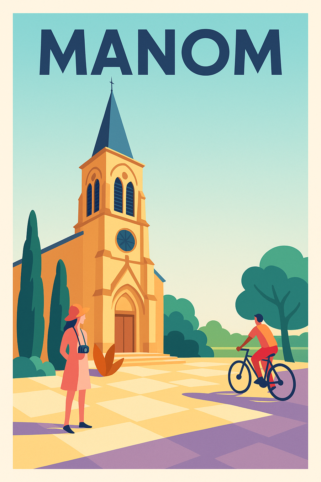 Affiche de Manom - Charme paisible et architecture lumineuse