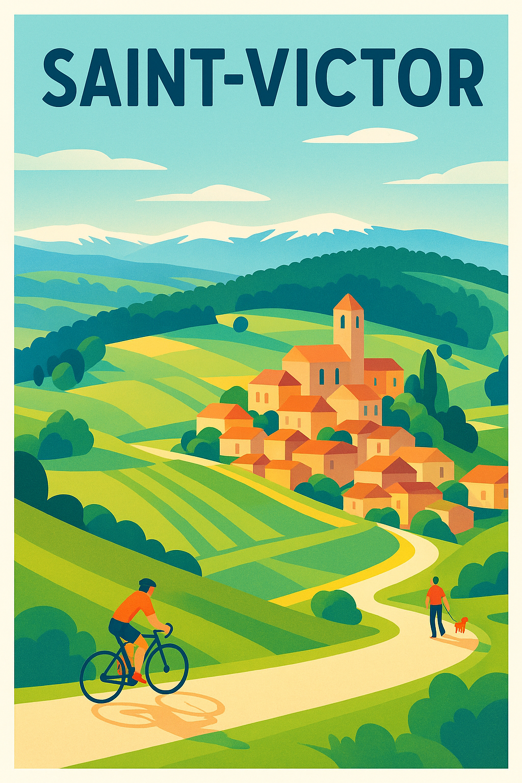 Affiche de Saint-Victor - Escapade champêtre au cœur de la nature