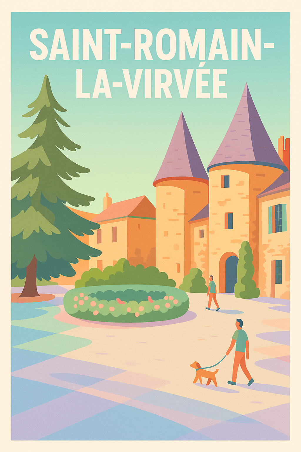 Affiche de Saint-Romain-la-Virvée - Charme et douceur d'une promenade paisible