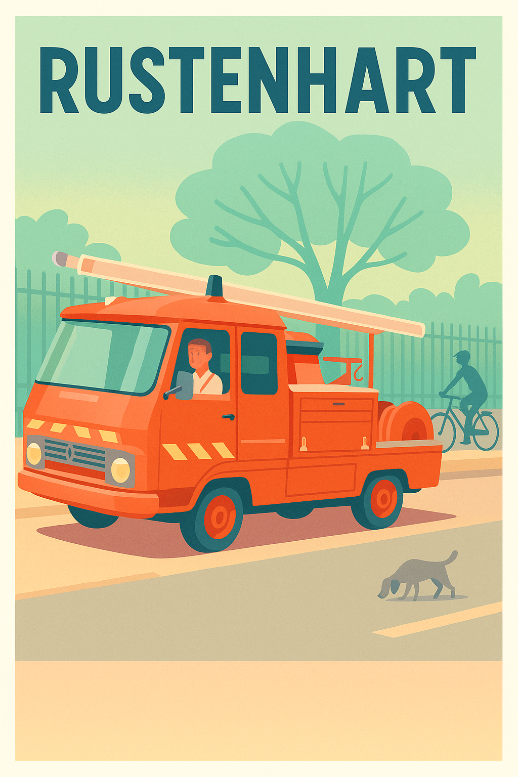 Affiche de Rustenhart - Charme rétro et vie locale animée
