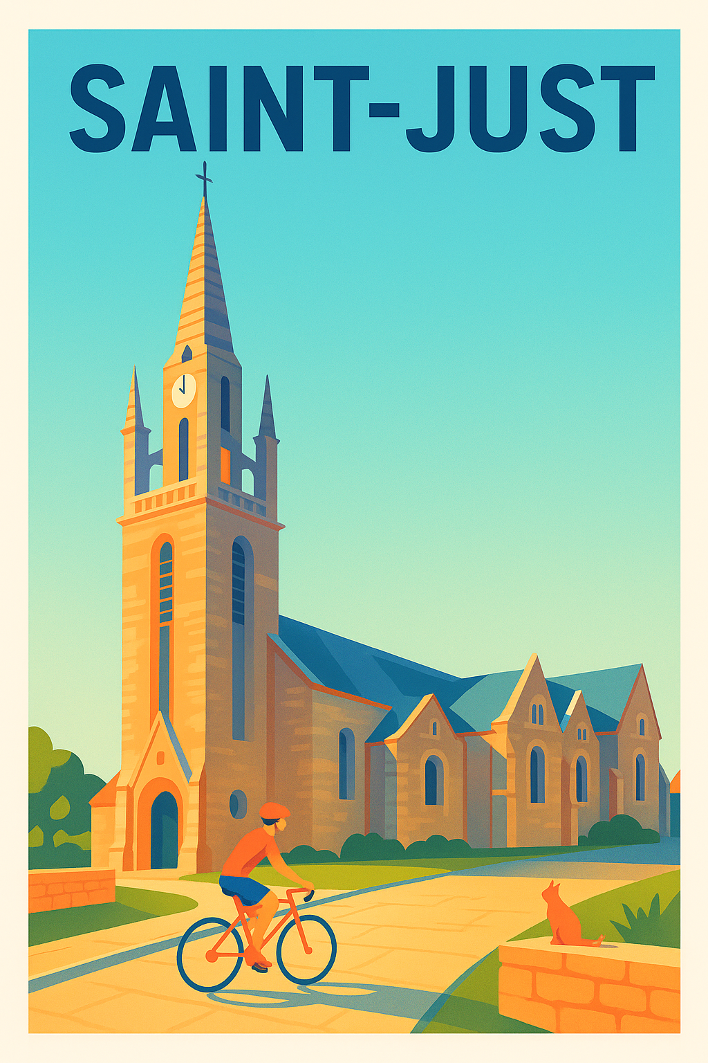 Affiche de Saint-Just - Charme et sérénité au cœur du village