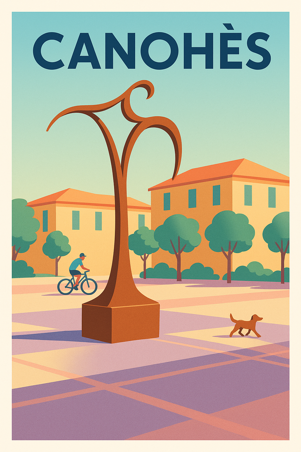 Affiche de Canohès - L'art subtil au cœur de la ville