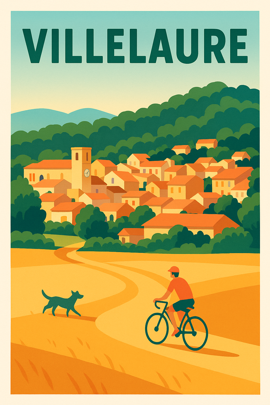 Affiche de Villelaure - Balade champêtre à vélo