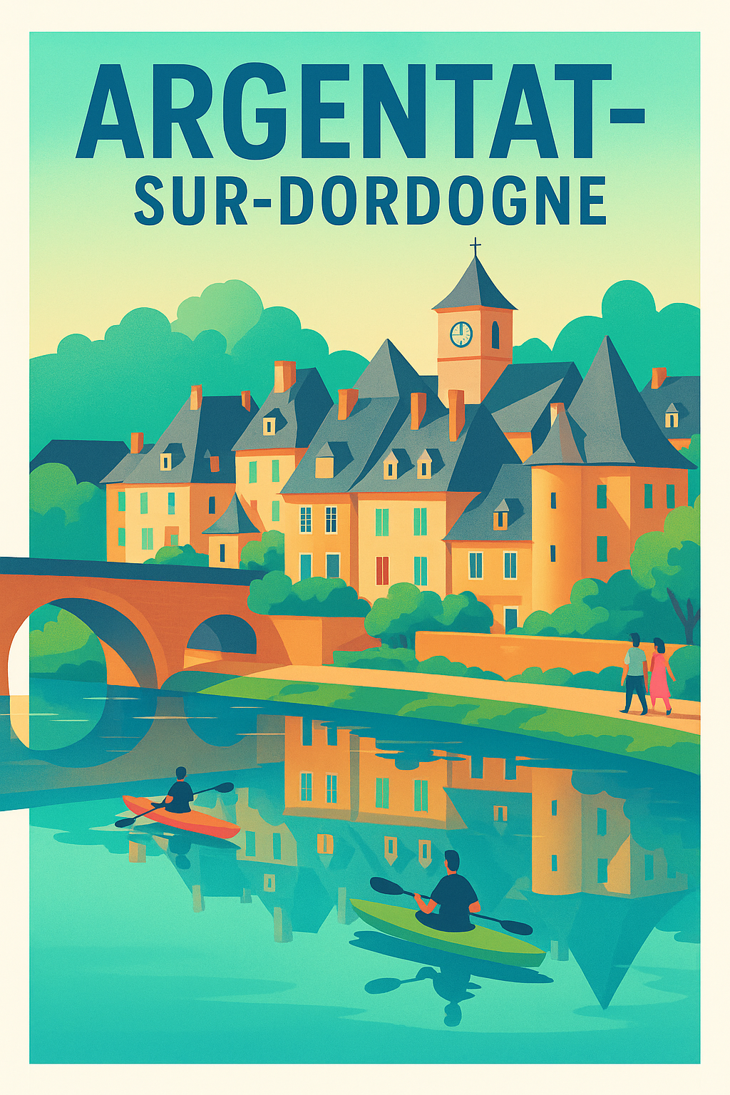Affiche de Argentat-sur-Dordogne - Charme et sérénité au fil de l'eau