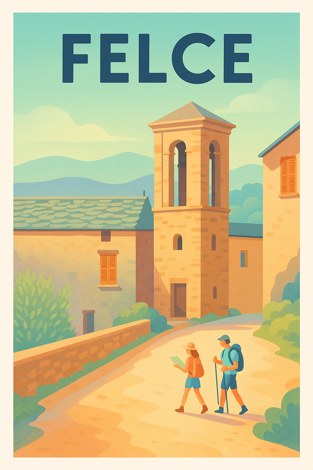 Affiche Felce — L'escapade paisible au cœur de la Corse · poster d'art de Felce