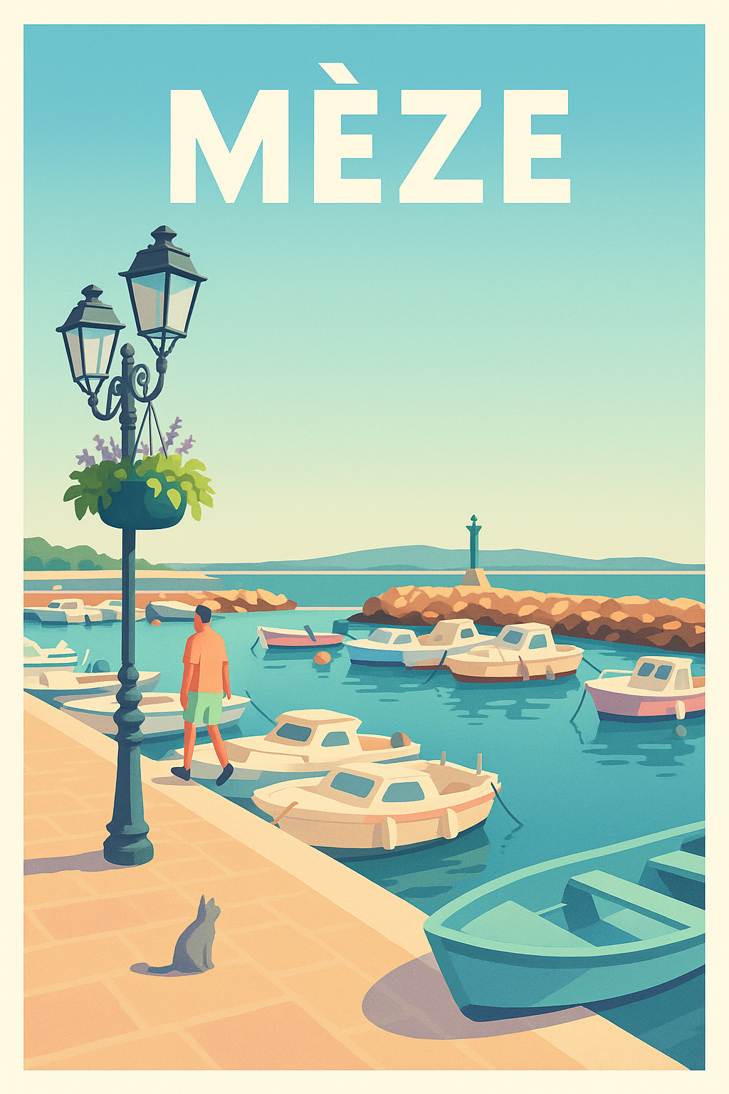 Affiche de Mèze - Escapade paisible au bord de l'eau