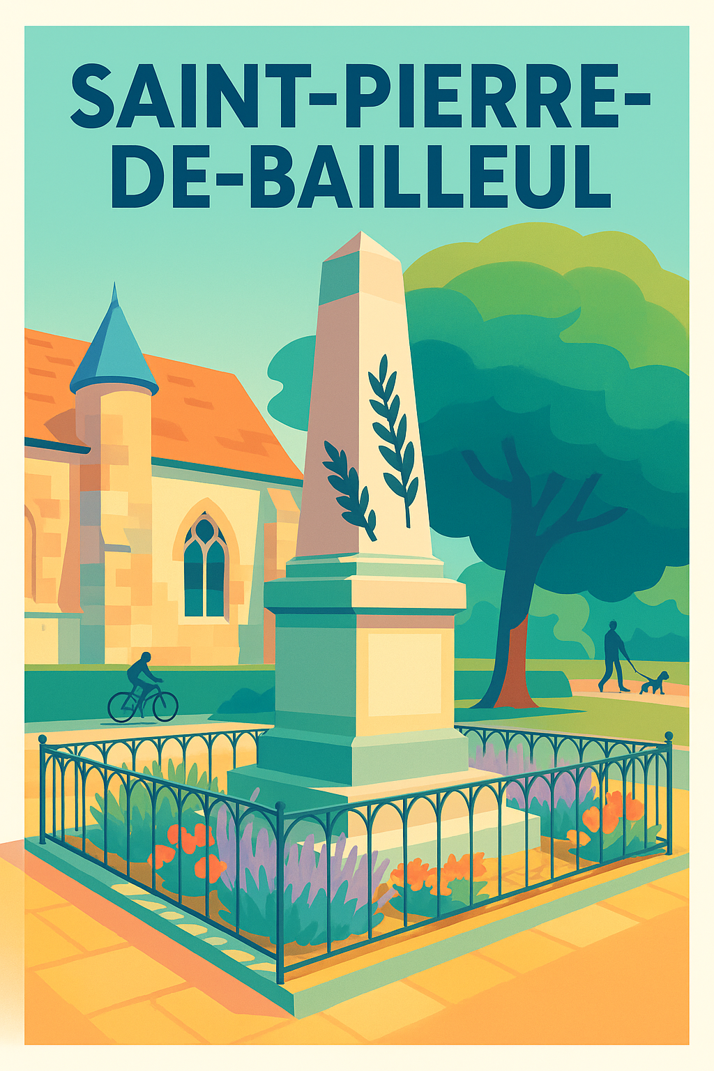 Affiche de Saint-Pierre-de-Bailleul - Élégance et sérénité au cœur du village