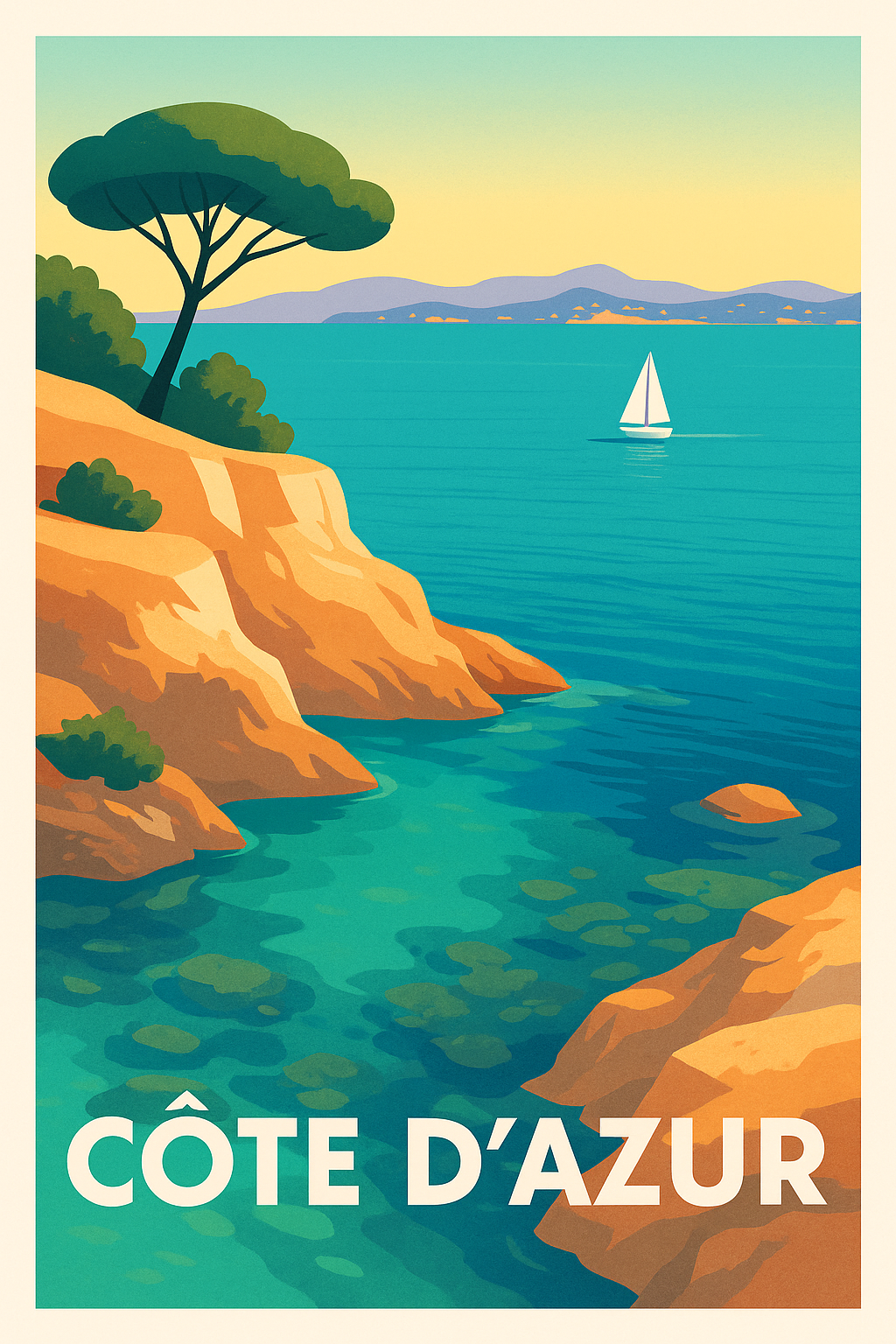 Affiche de Côte d'Azur - L'évasion méditerranéenne