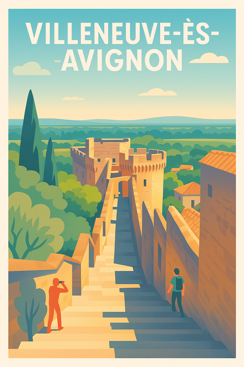 Affiche de Villeneuve-lès-Avignon - Escapade historique et nature