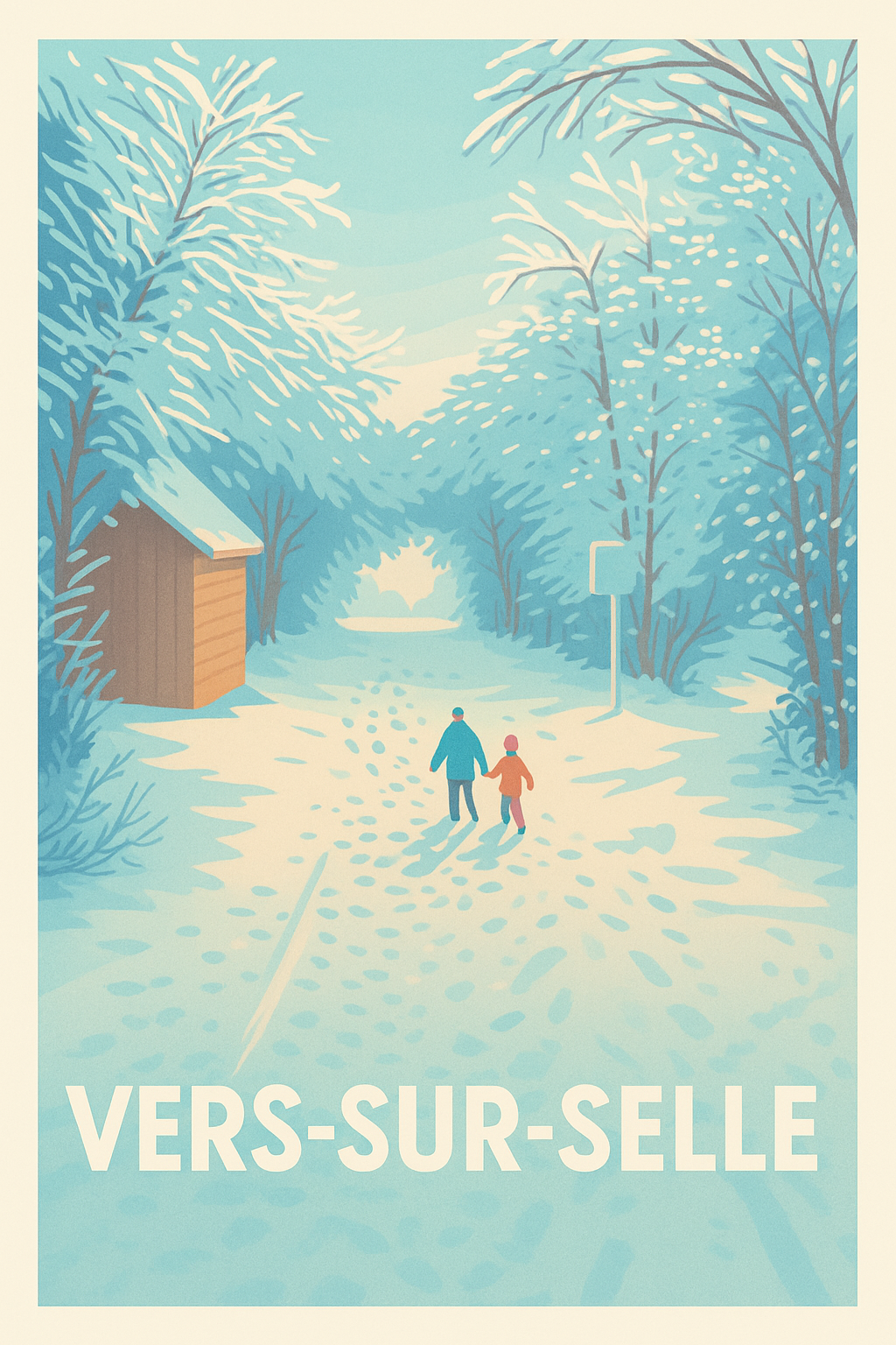 Affiche de Vers-sur-Selle - Promenade hivernale enchantée