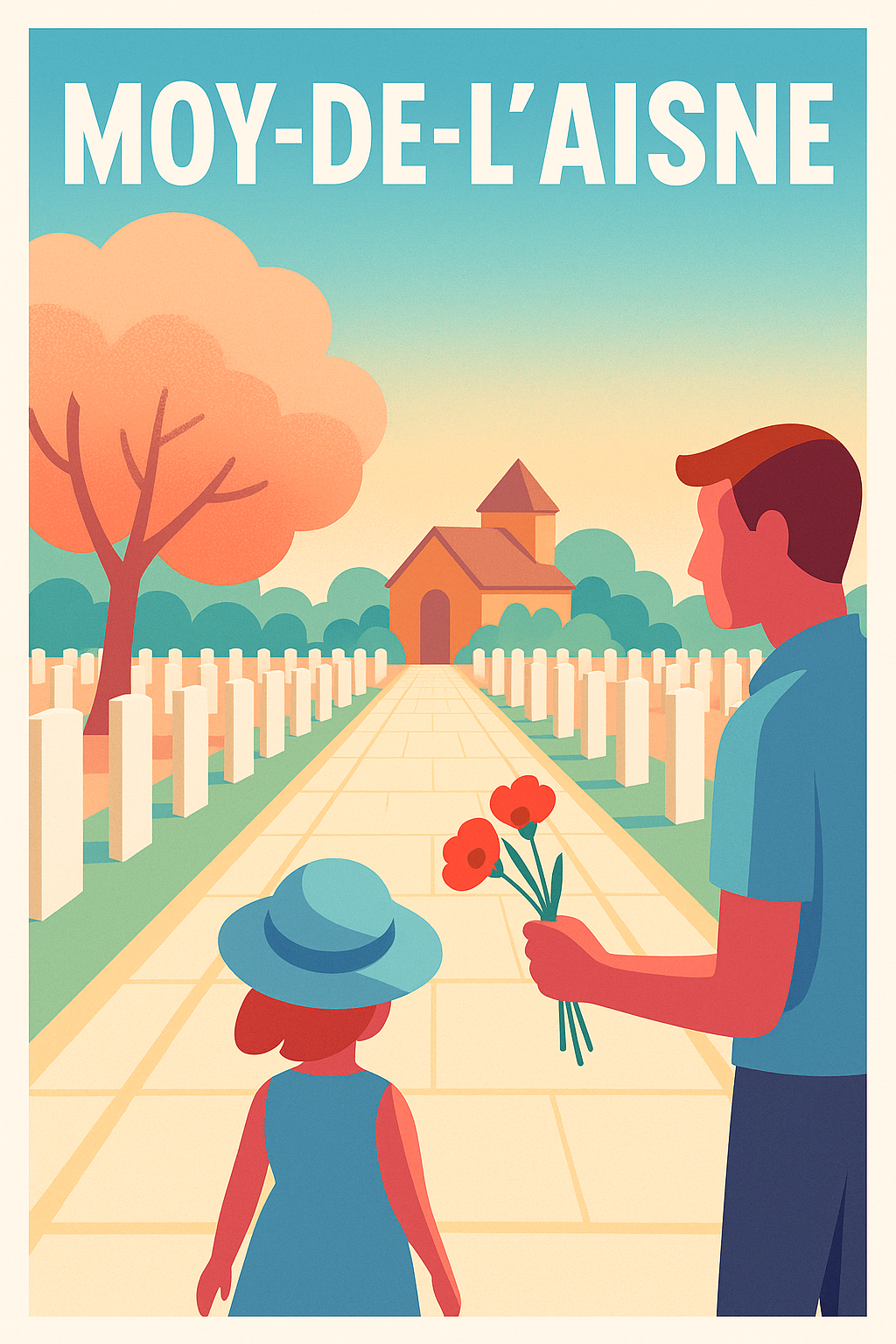 Affiche de Moÿ-de-l'Aisne - Un hommage paisible au souvenir