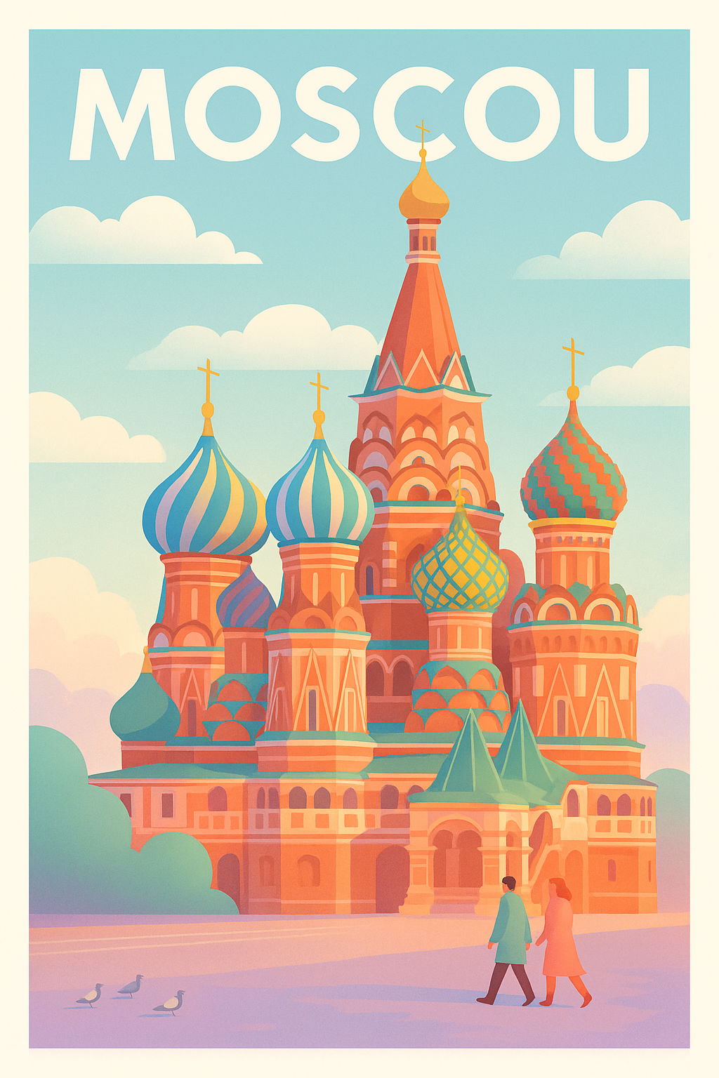 Affiche de Moscou - L'élégance enchantée de la Basilique Saint-Basile