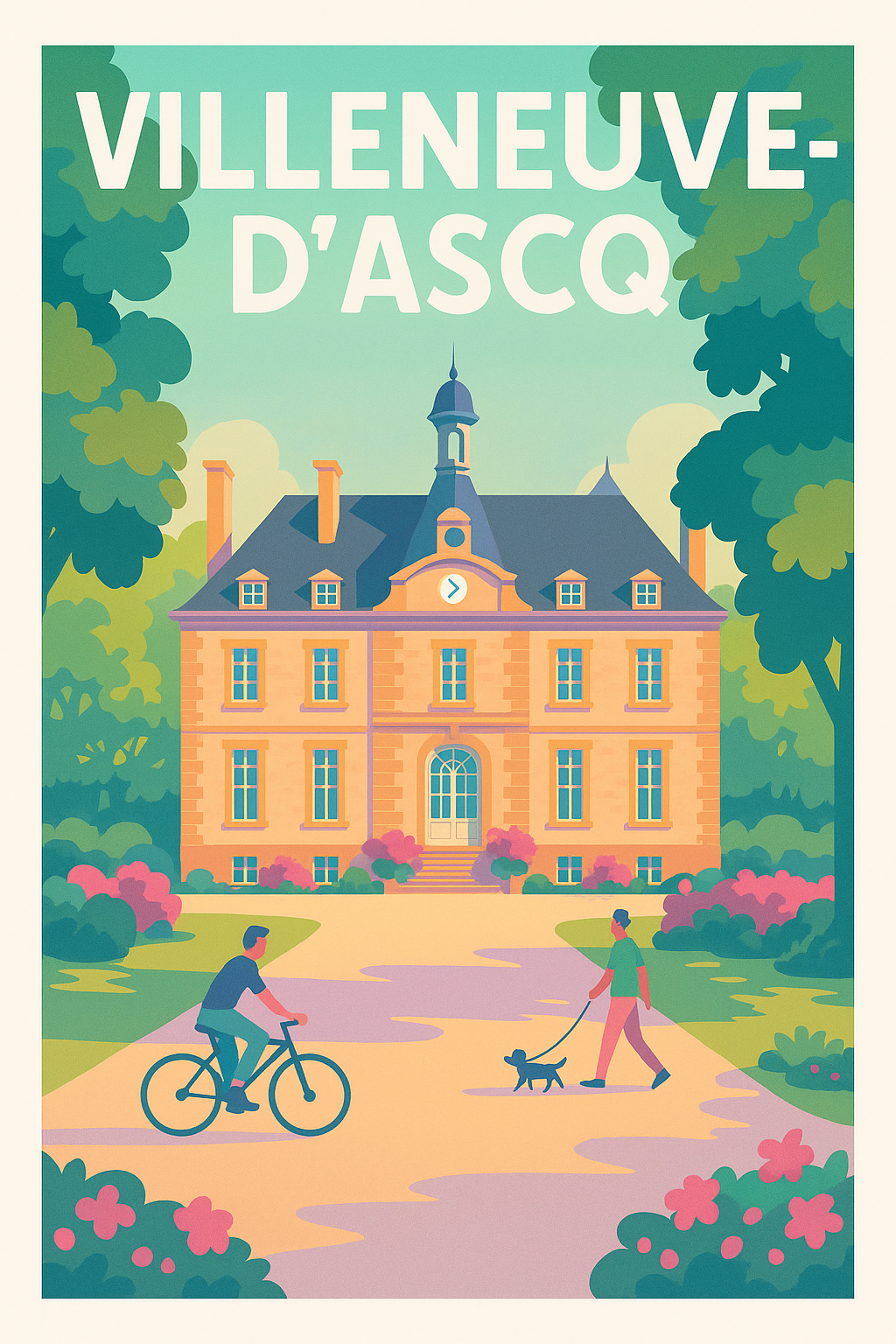 Affiche de Villeneuve-d'Ascq - Douceur de vie au cœur du parc