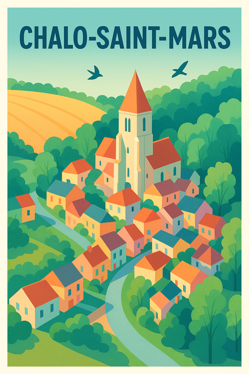 Affiche de Chalo-Saint-Mars - Charme champêtre au cœur de l'Île-de-France