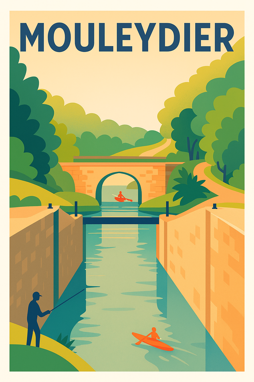 Affiche de Mouleydier - Sérénité au fil de l'eau