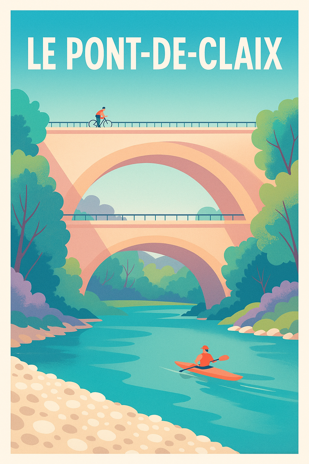 Affiche de Le Pont-de-Claix - Tranquillité au fil de l'eau