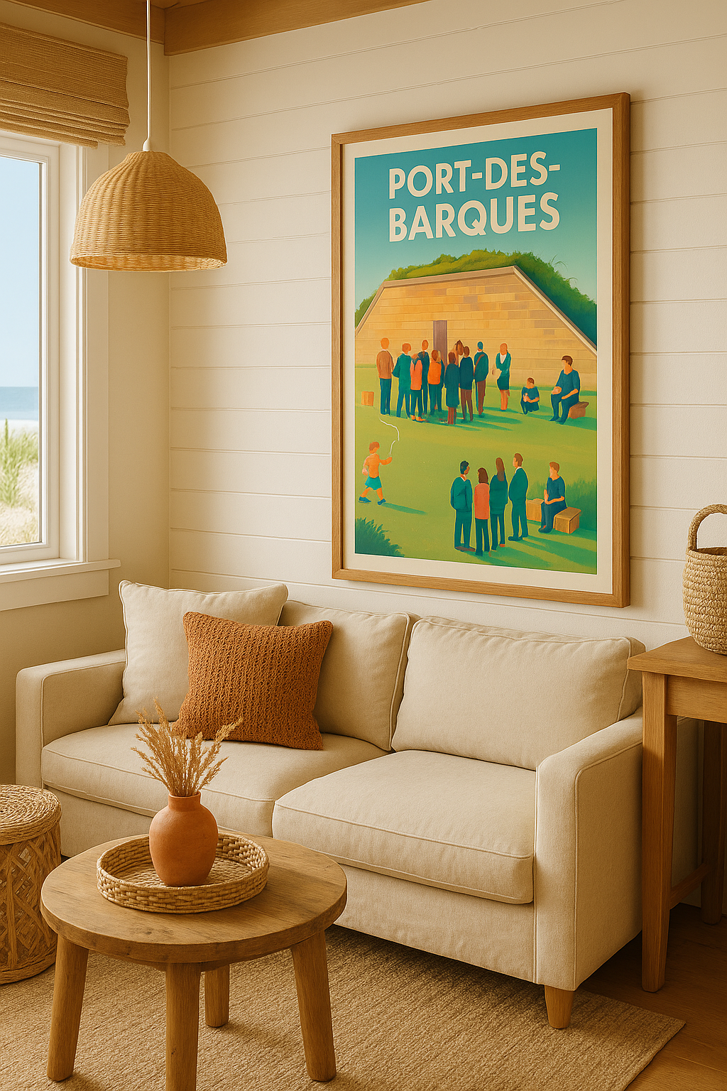 Mise en situation Affiche de Port-des-Barques - Ambiance conviviale au cœur du patrimoine
