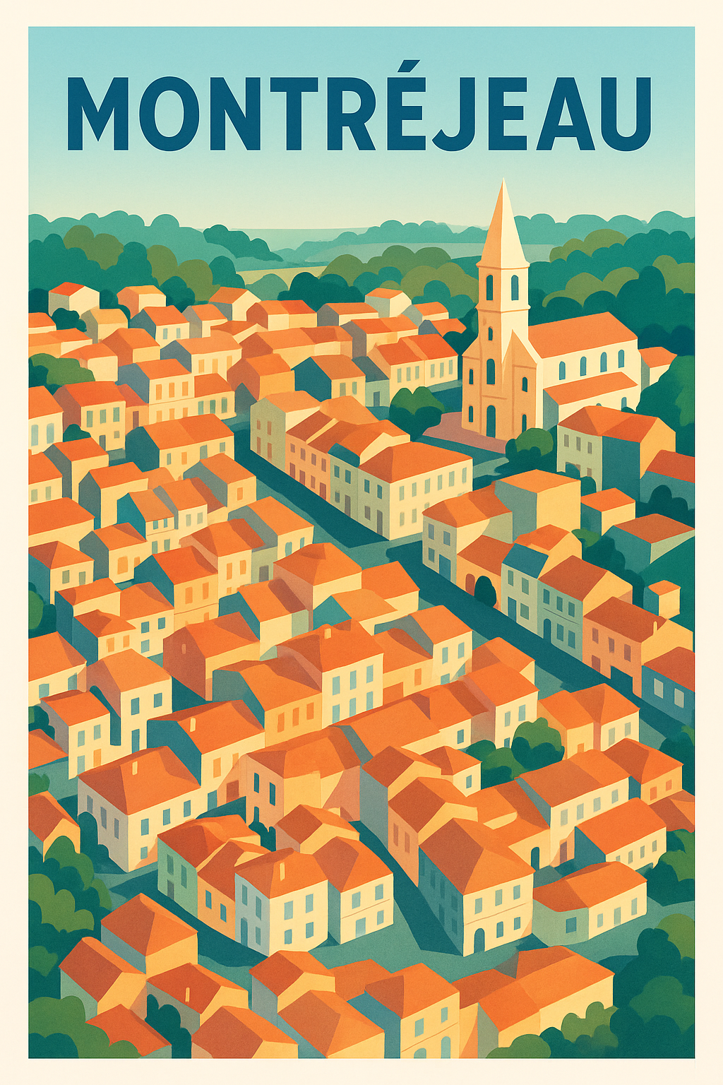 Affiche de Montréjeau - Charme intemporel du Sud-Ouest