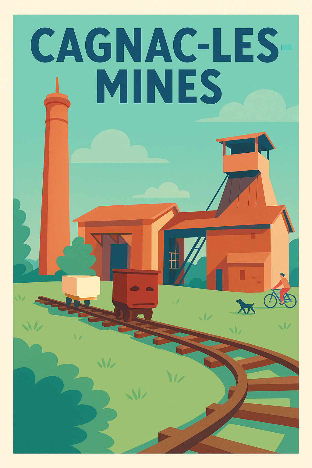 Affiche de Cagnac-les-Mines - Héritage minier et charme industriel
