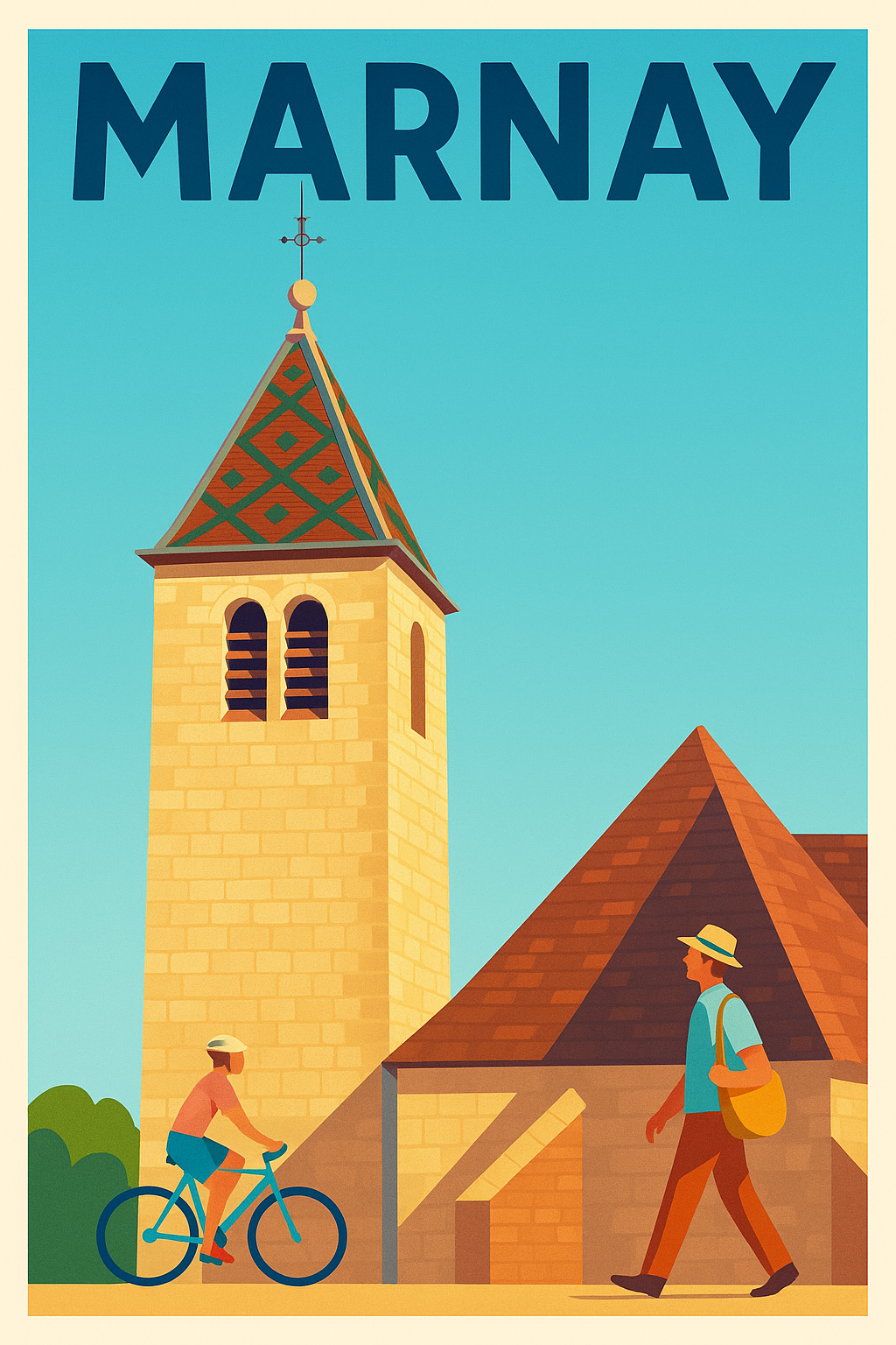 Affiche de Marnay - L'élégance tranquille d'un village historique