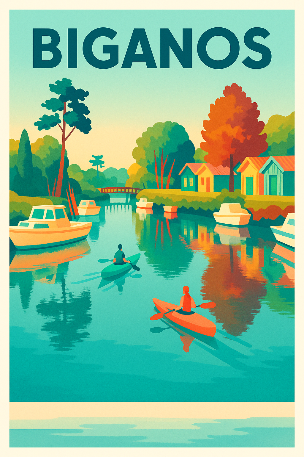 Affiche de Biganos - Évasion et détente au fil de l'eau