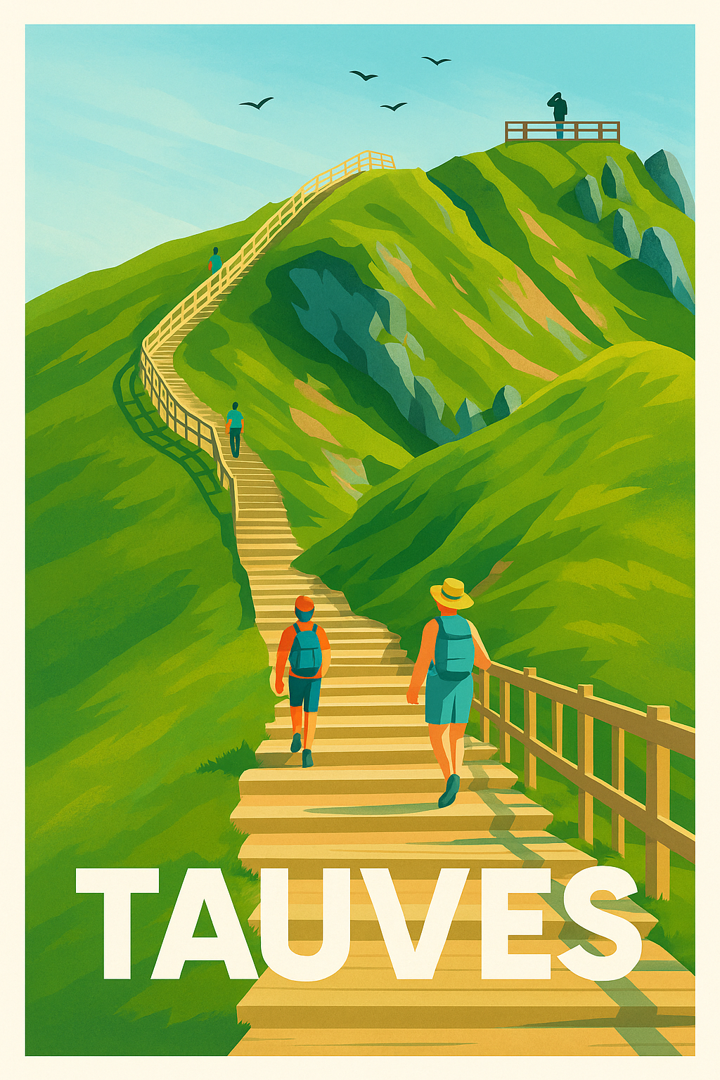 Affiche Tauves — Escapade nature et randonnée · poster d'art de Tauves