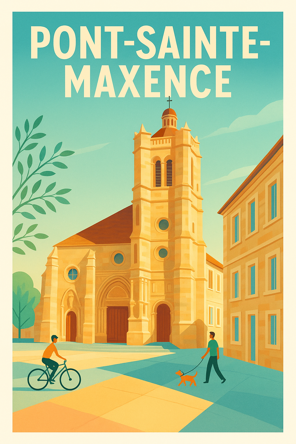 Affiche de Pont-Sainte-Maxence - Un charme historique au cœur de la ville