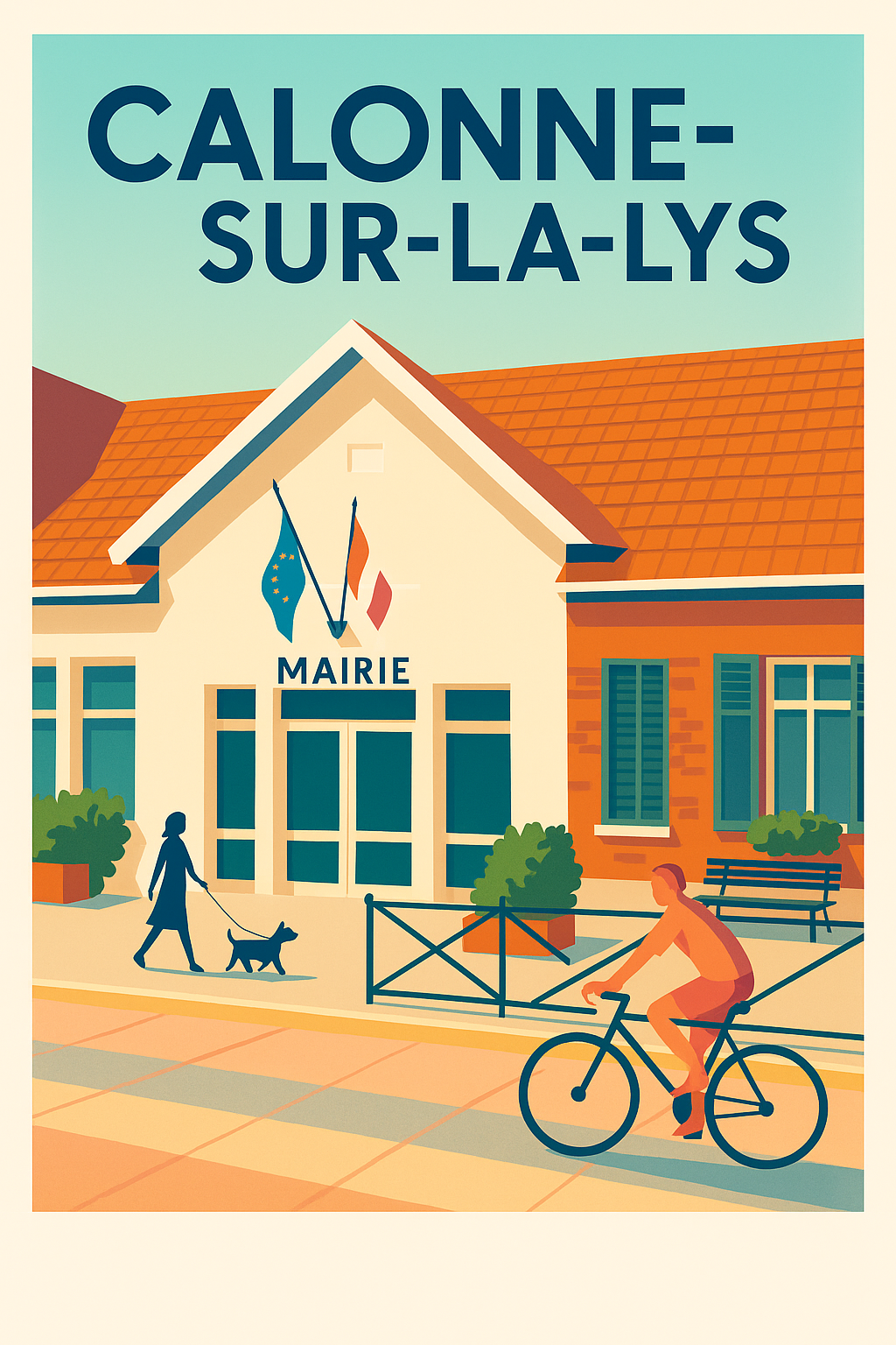 Affiche de Calonne-sur-la-Lys - Charme et sérénité au cœur du village