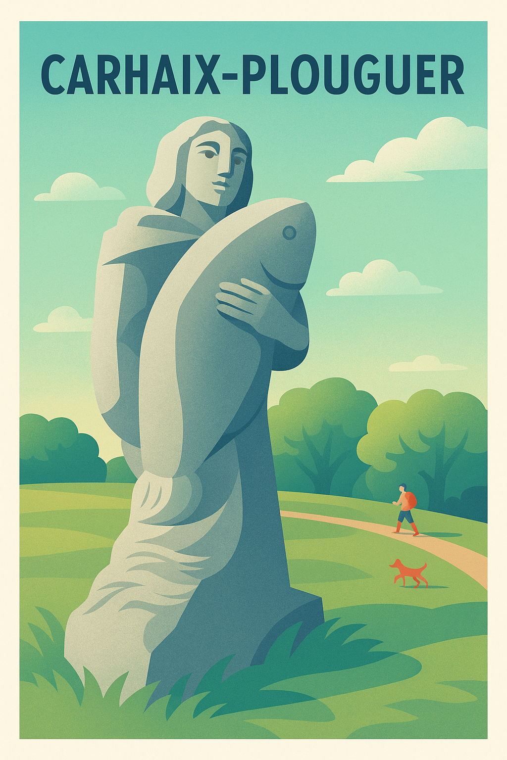 Affiche de Carhaix-Plouguer - L'Esprit de la Bretagne Authentique