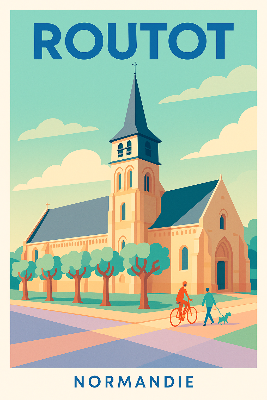 Affiche de Routot - Charme et Sérénité en Normandie