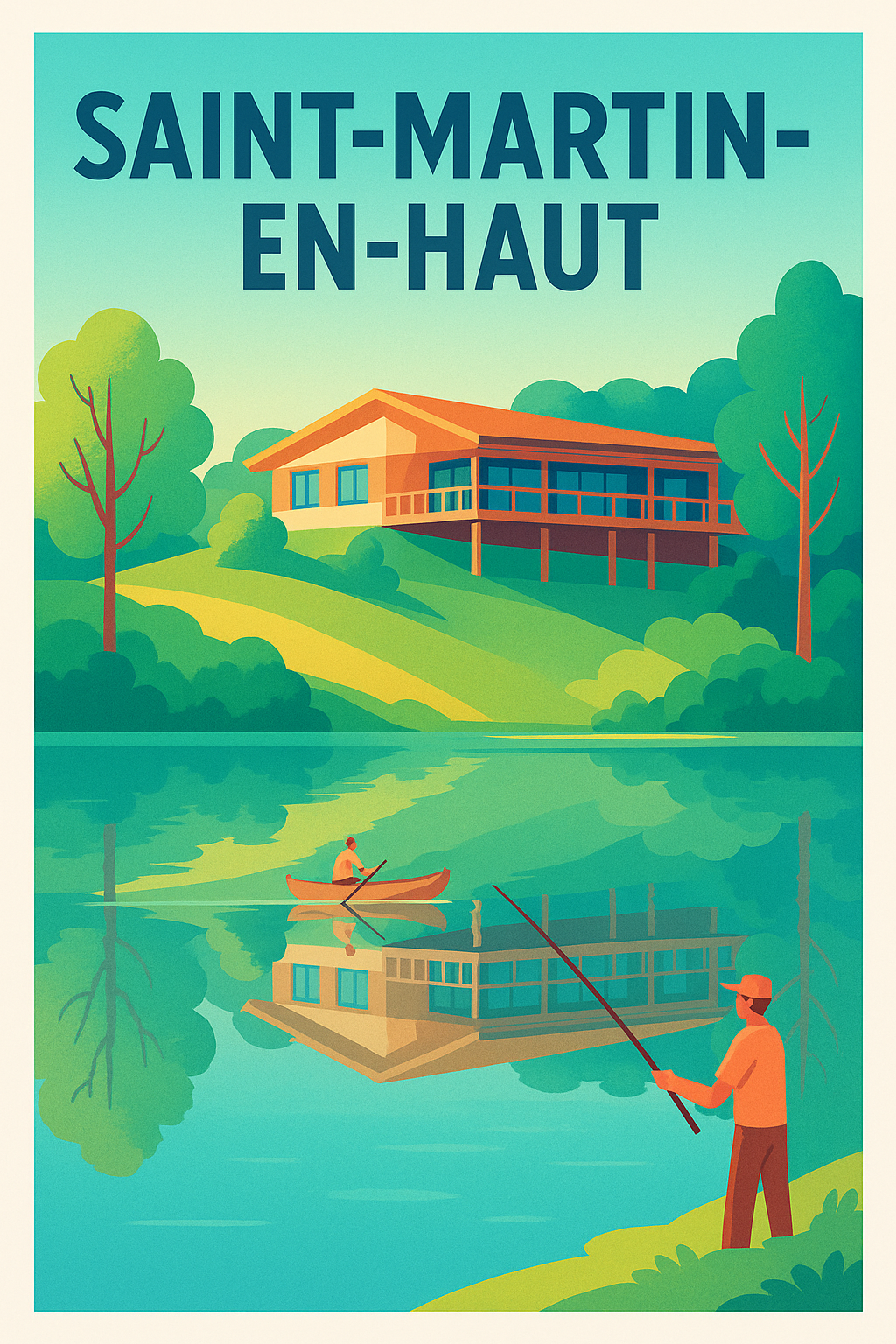 Affiche de Saint-Martin-en-Haut - Sérénité au bord de l'eau