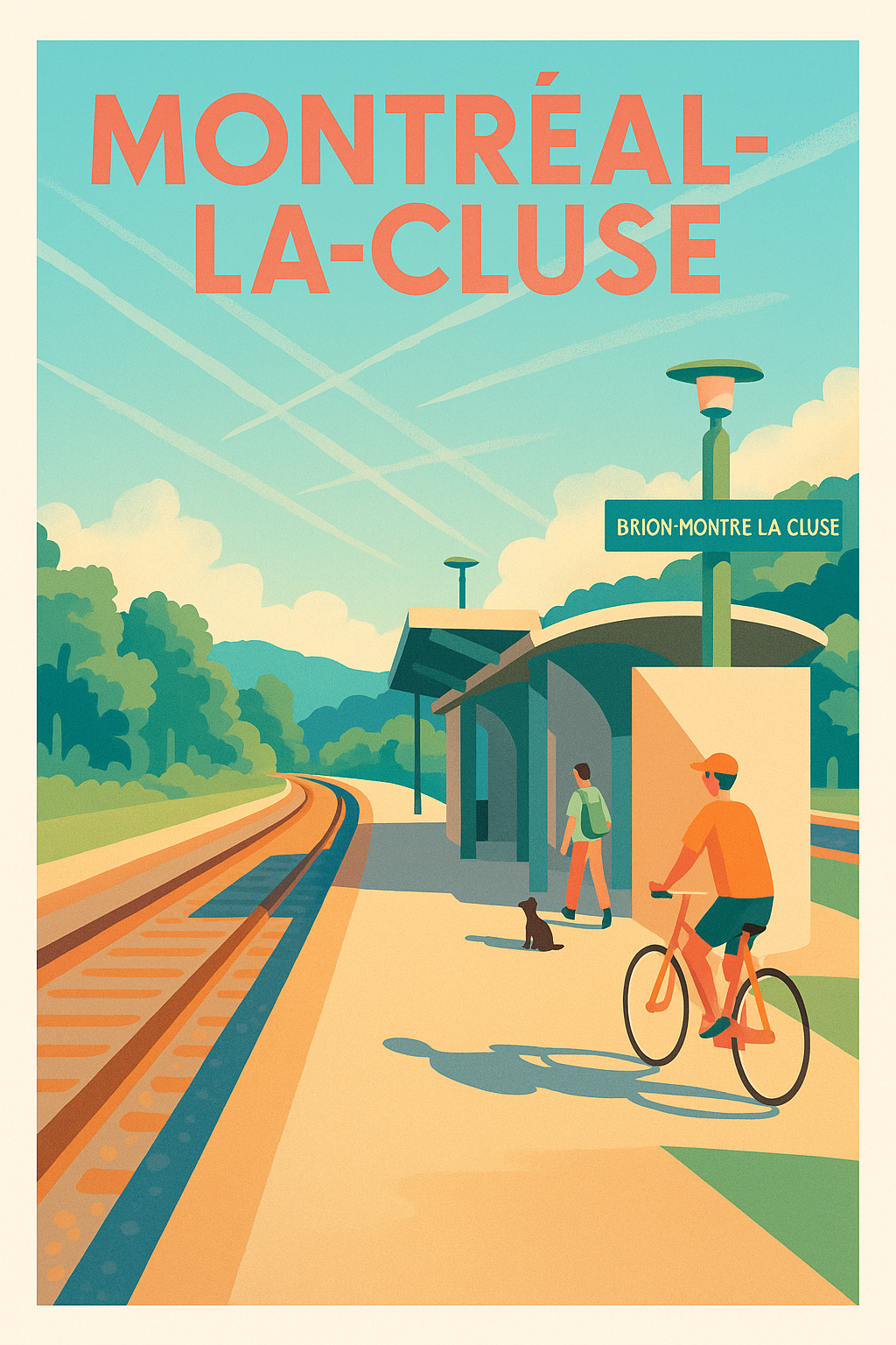 Affiche de Montréal-la-Cluse - Escapade nature à la gare de Brion