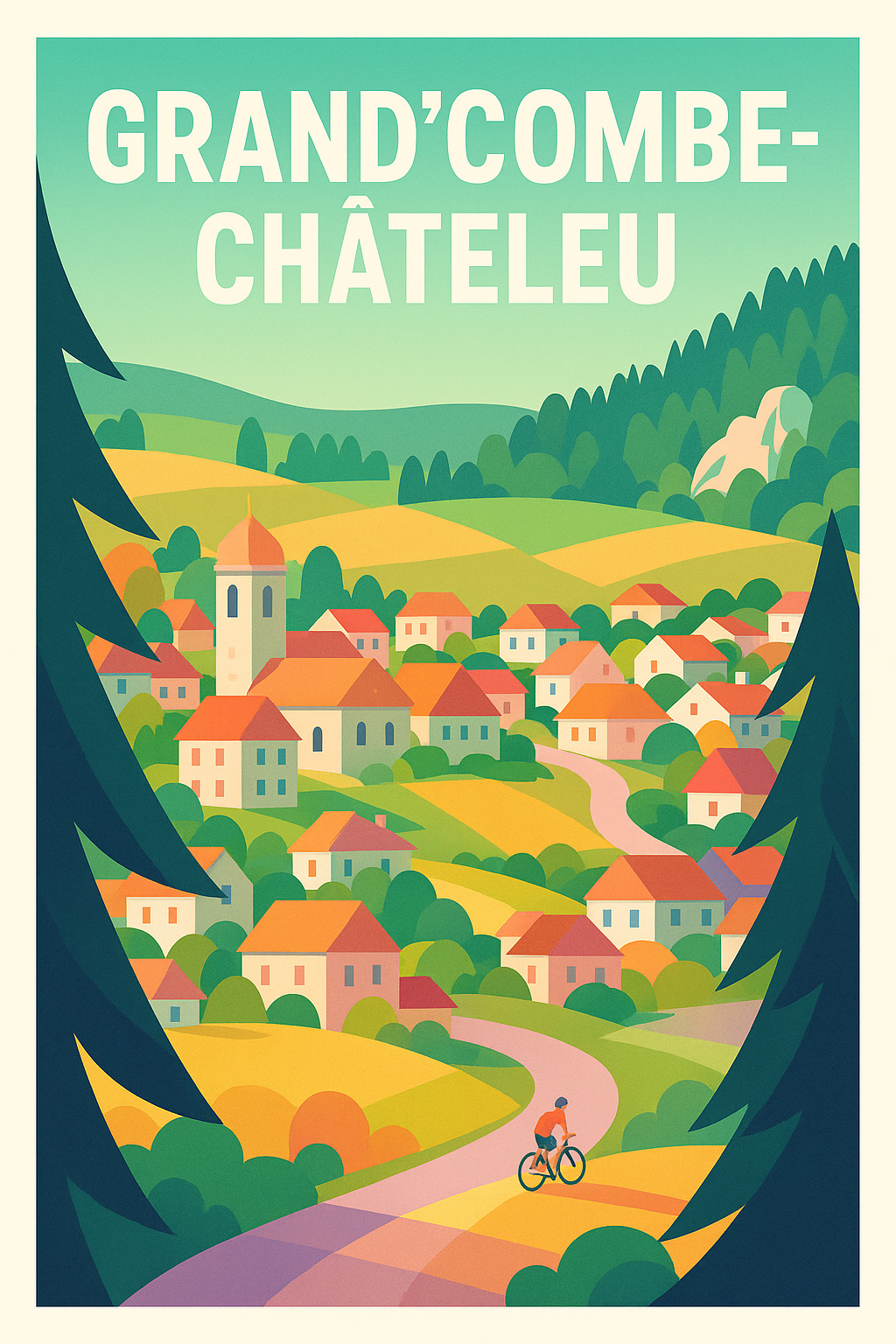 Affiche de Grand'Combe-Châteleu - Une escapade bucolique à travers les collines