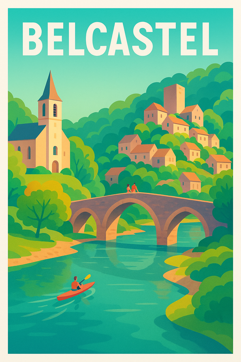 Affiche de Belcastel - Évasion romantique au cœur de la nature