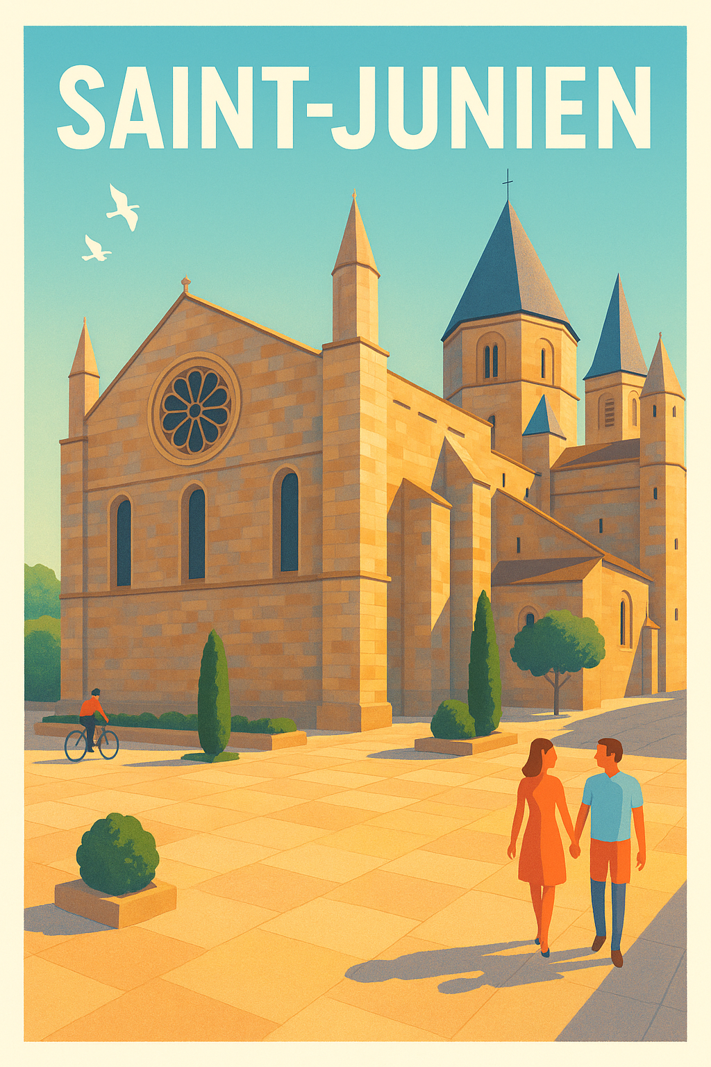 Affiche de Saint-Junien - Charme et sérénité au cœur de la cité historique