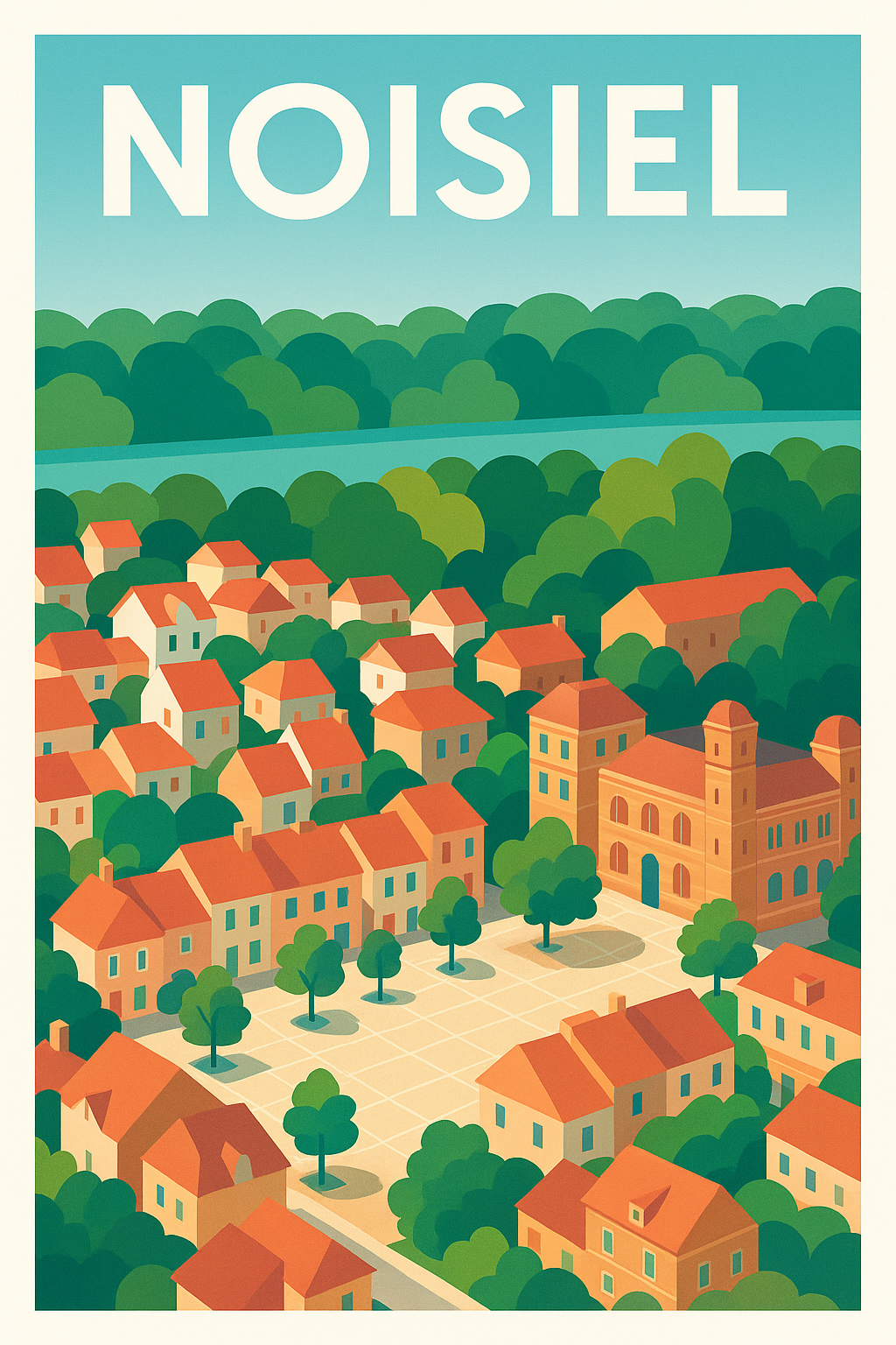 Affiche de Noisiel - Charme et quiétude villageoise