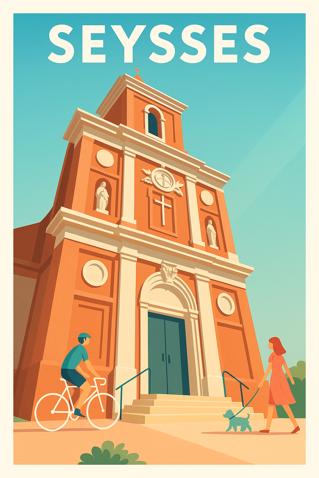 Affiche de Seysses - Charme architectural et douceur de vivre