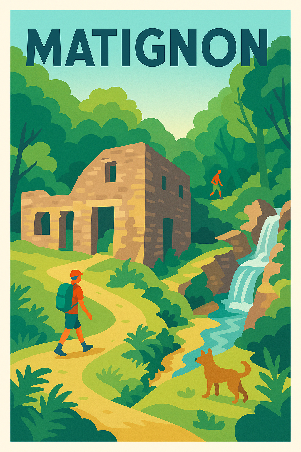 Affiche de Matignon - Promenade bucolique au cœur de la nature