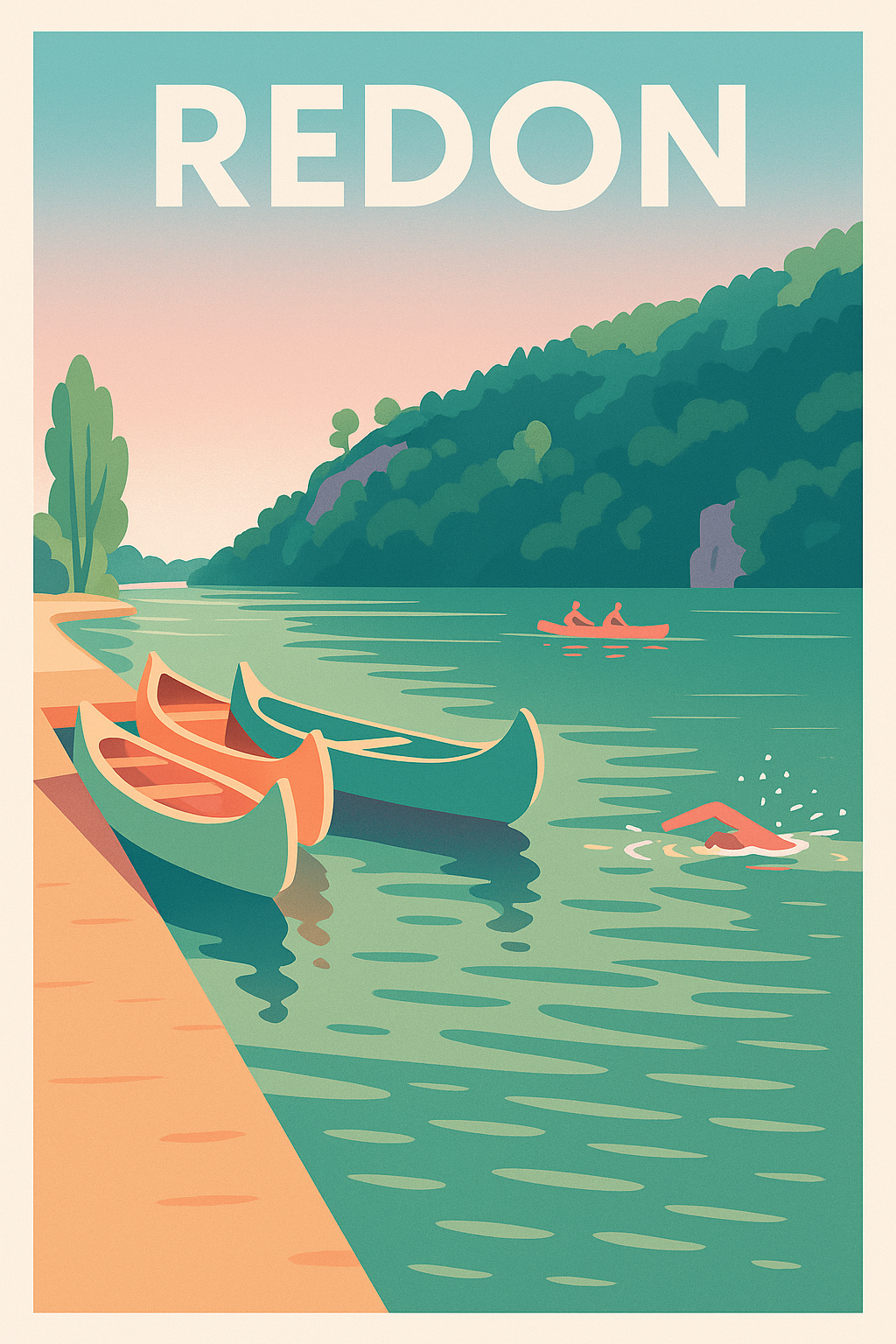 Affiche de Redon - Escapade paisible au fil de l'eau