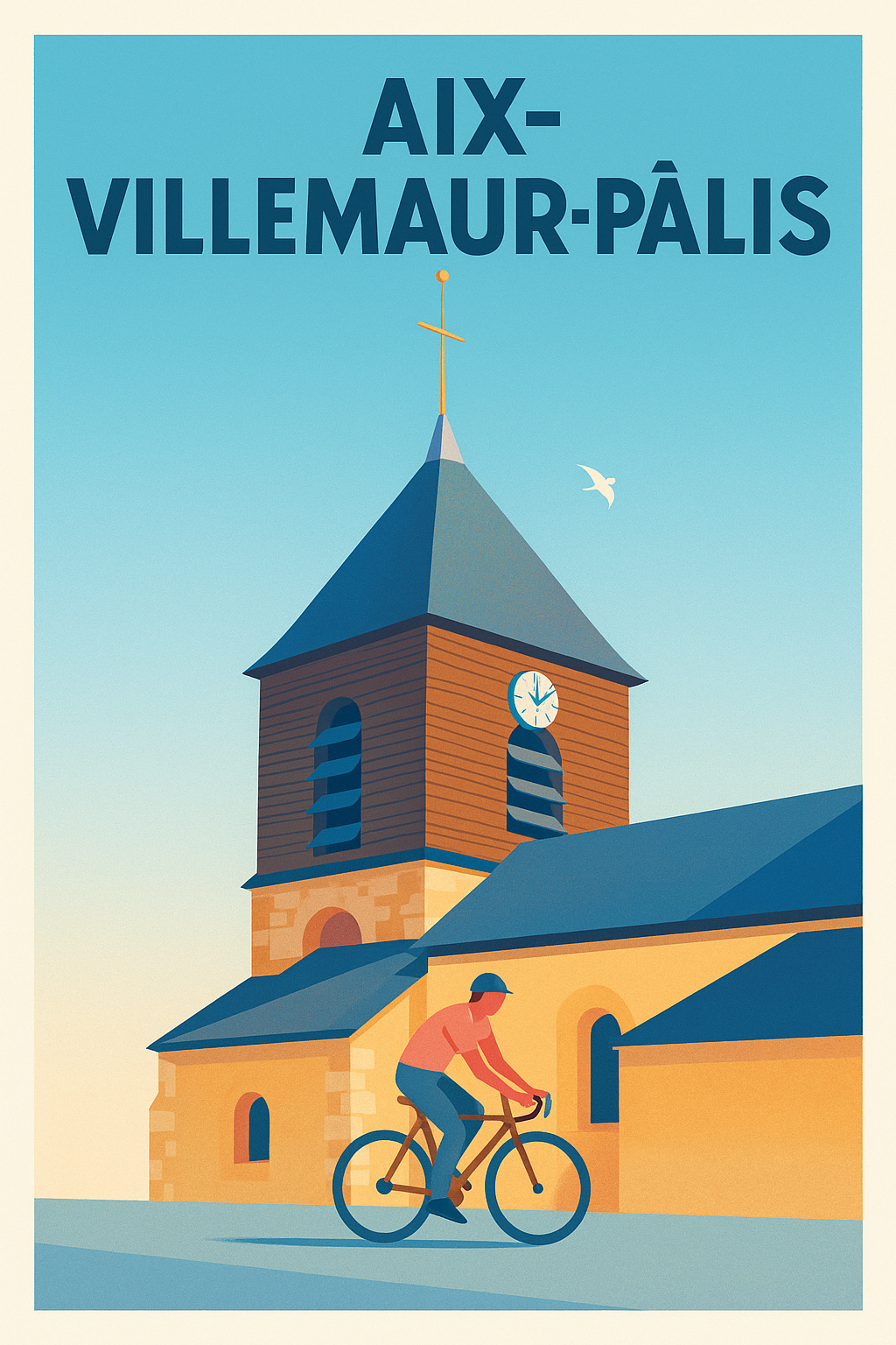 Affiche de Aix-Villemaur-Pâlis - Un instant de sérénité à vélo
