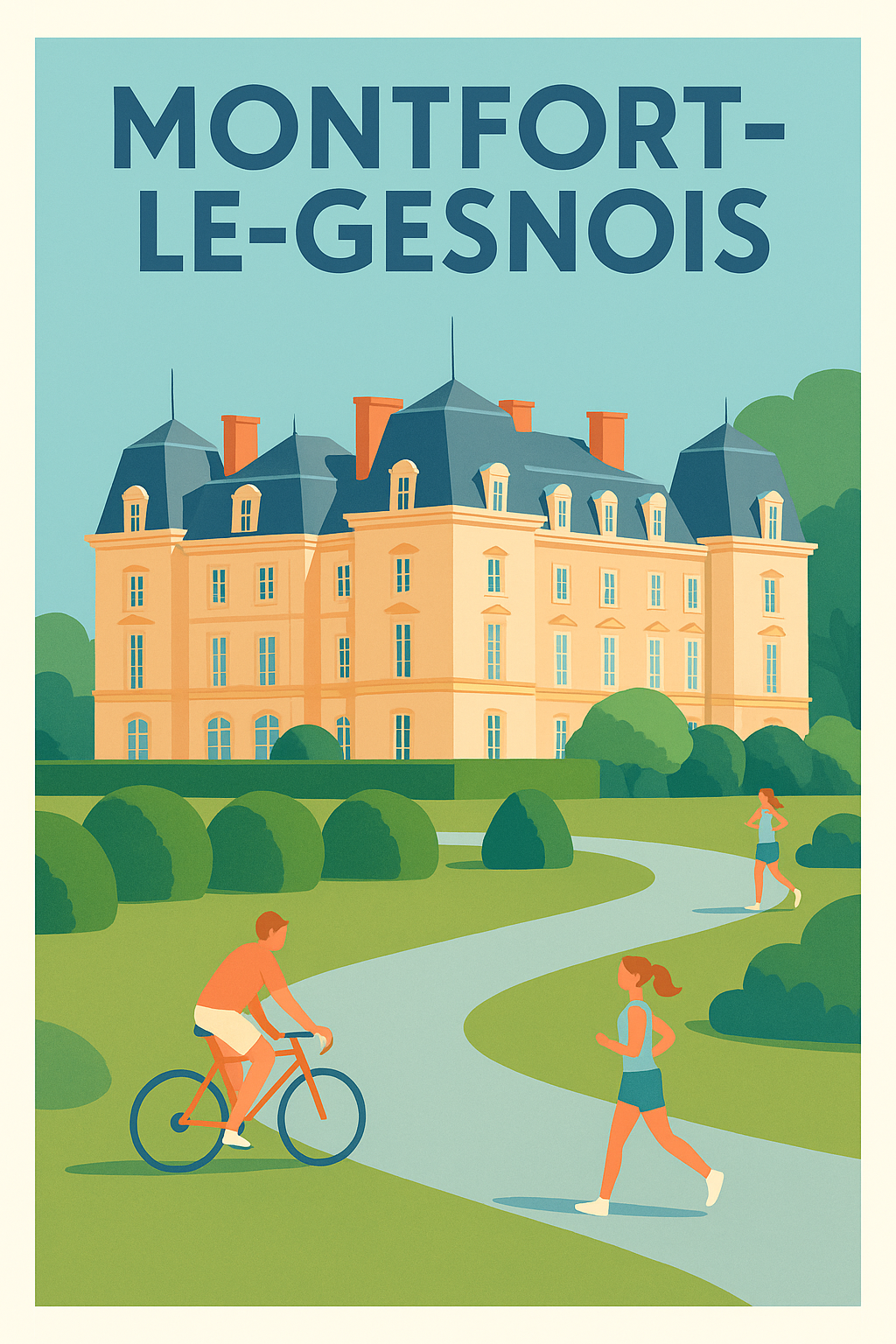 Affiche de Montfort-le-Gesnois - L'élégance au cœur du parc