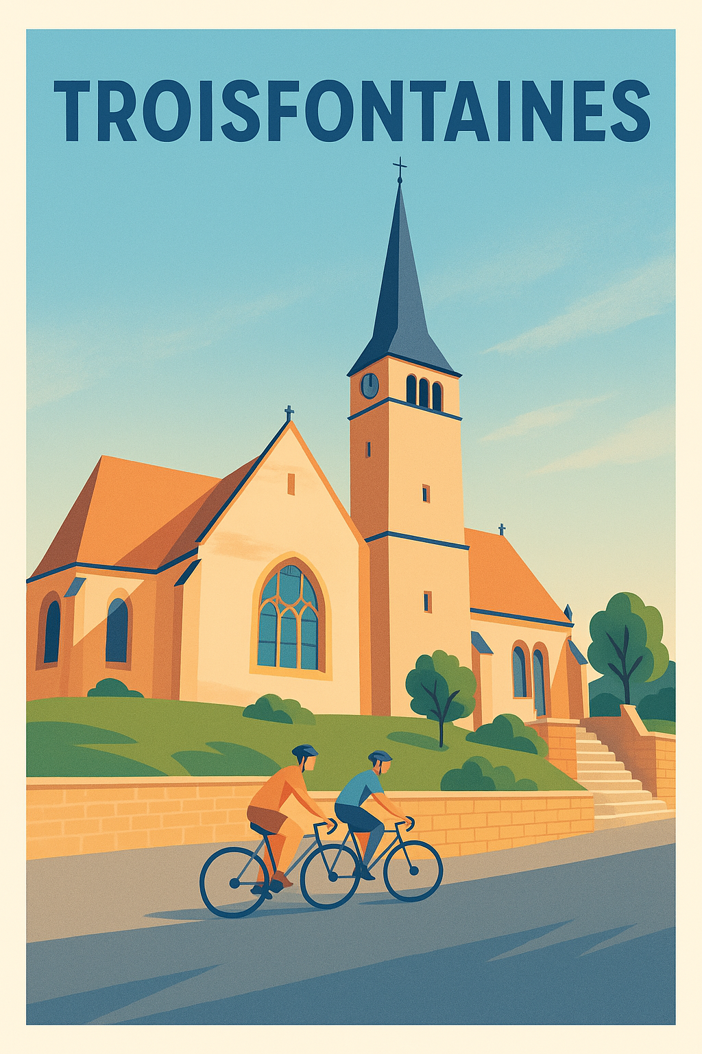 Affiche de Troisfontaines - L'élégance paisible d'un village pittoresque