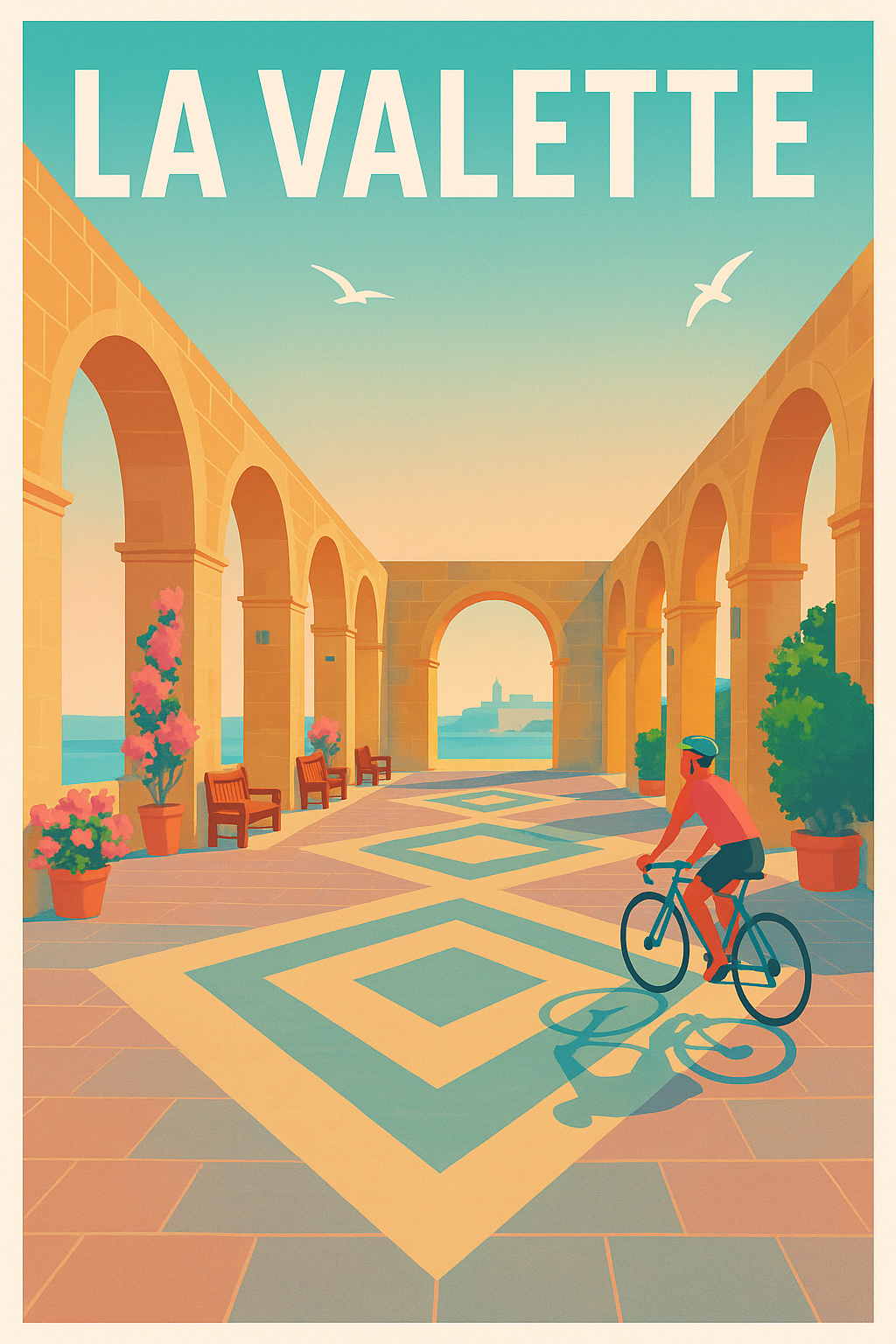 Affiche de La Valette - Échappée méditerranéenne en lumière dorée