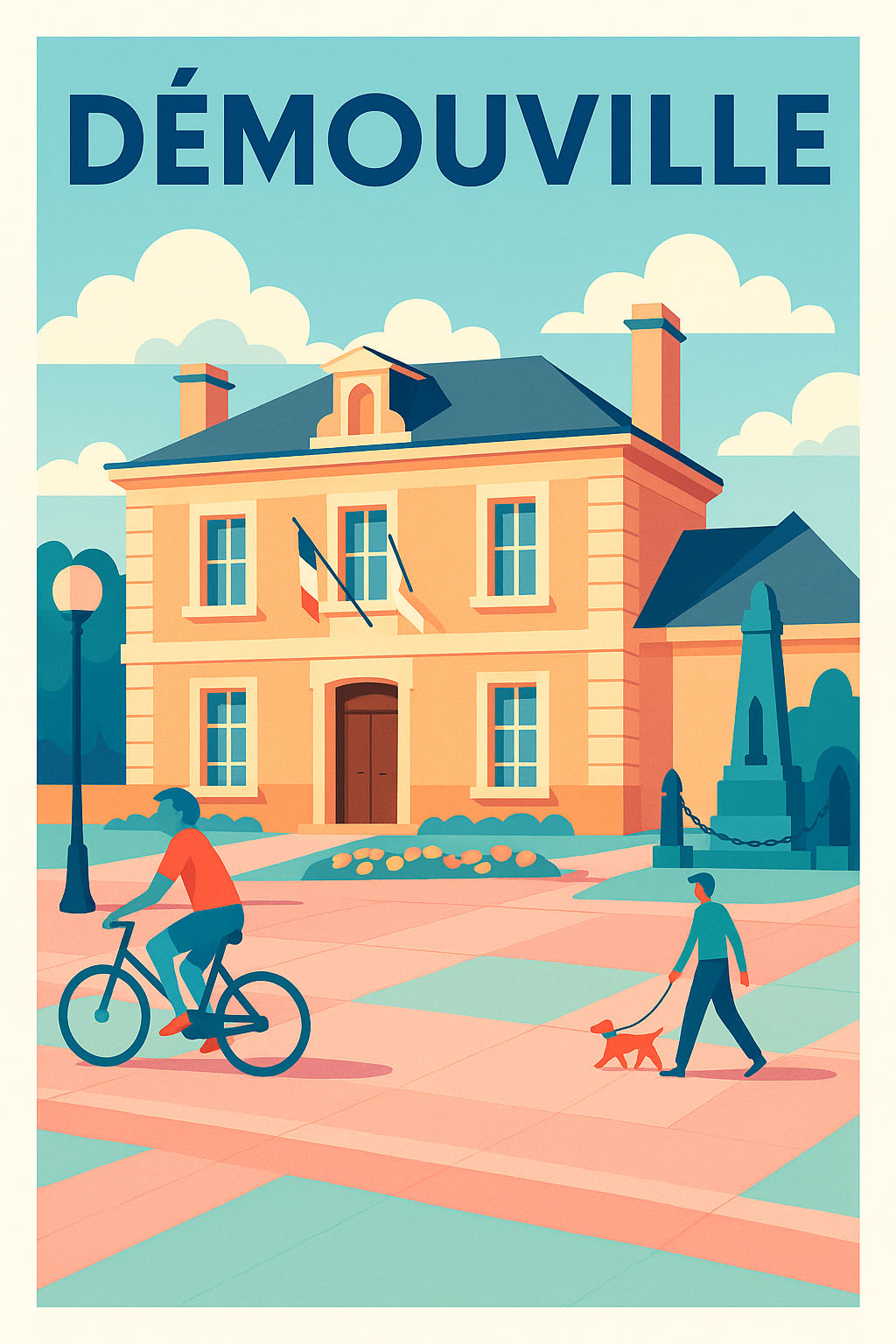 Affiche de Démouville - Charme tranquille et vie locale