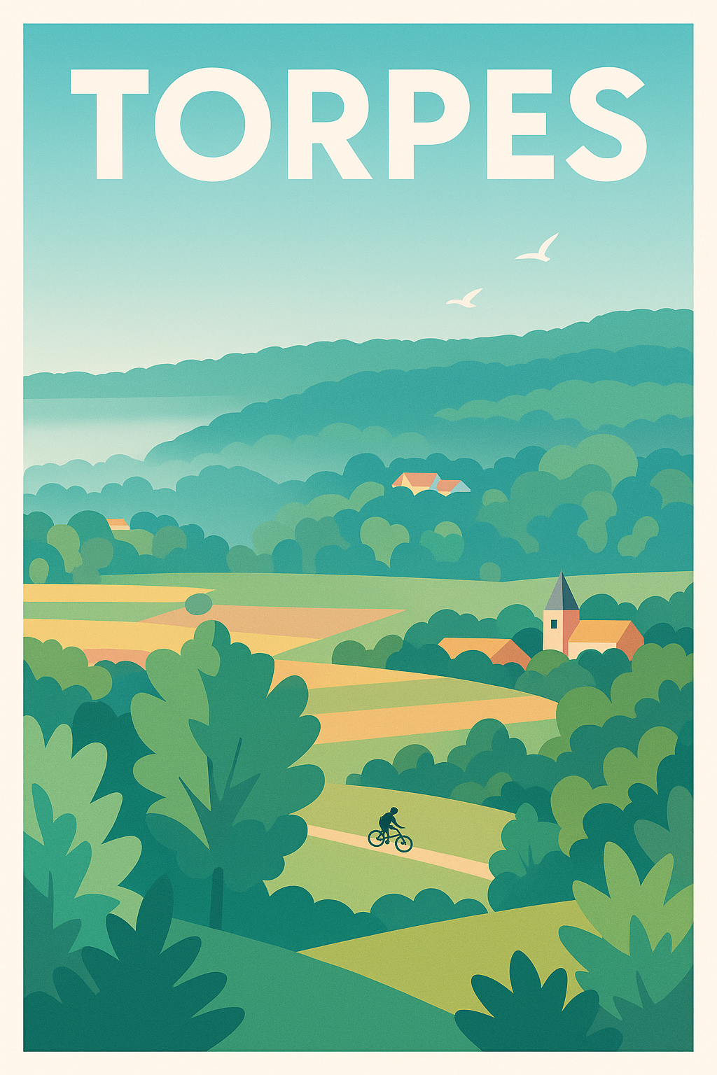 Affiche de Torpes - Évasion nature au cœur de la campagne