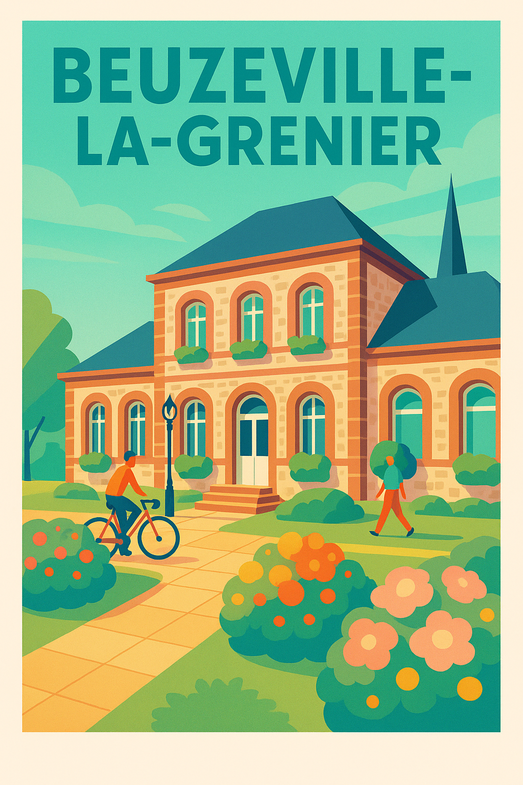 Affiche de Beuzeville-la-Grenier - Charme et Sérénité Normande