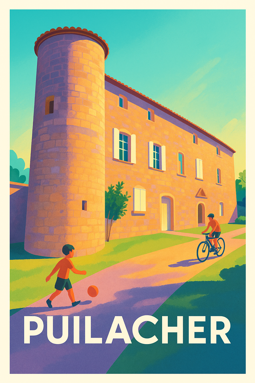 Affiche Puilacher — Douceur de vie en plein air · poster d'art de Puilacher