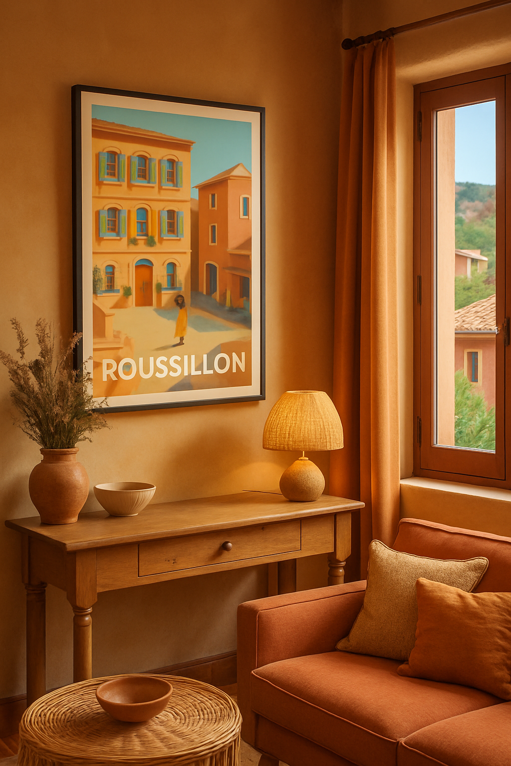 Mise en situation Affiche de Roussillon - Charmante balade en ocres