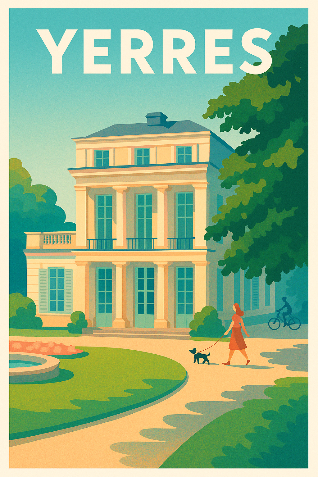 Affiche Yerres — Élégance et Sérénité en Île-de-France · poster d'art de Yerres
